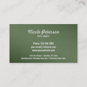 シンプルでエレガントな織り目加工の割引クーポン 割引カード (裏面)