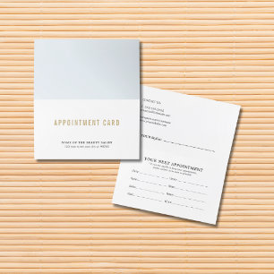 シンプルでエレガントな美しいのアポイントメントカード 予約カード