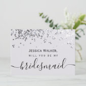 シンプルでエレガントな美意識 輝く私のウェディングパーティ 招待状 (スタンド正面)