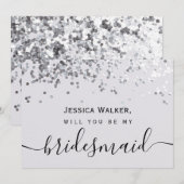 シンプルでエレガントな美観が輝くブライズメイド 招待状 (正面/裏面)