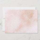 シンプルでエレガントな美観の水彩画のブライズメイド 招待状 (裏面)