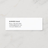 シンプルでエレガントな質の白人の黒のストライプの弁護士 スキニー名刺 (裏面)