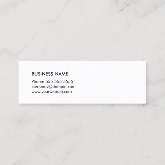 シンプルでエレガントな質の白人の黒のストライプの弁護士 スキニー名刺 (裏面)