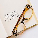 シンプルでエレガントな額縁付き名前ブックプレート 図書館 ラバースタンプ<br><div class="desc">エレガントなブックプレートスタンプに、あなただけの名前を入れて。あなたの大切な本コレクションに個性を加えるのに最適です。ブックプレートには「From the Library of」とあなたの名前が、シンプルなフレームと丸い境界線で表示されます。テンプレートを使用して名前を自分のものに置き換えてください。とてもエレガントでタイムレスなデザインです。</div>