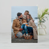 シンプルでエレガントな1枚の写真で楽しむホリデーシーズン 箔シーズンカード (立ち正面)