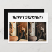 シンプルでエレガントな2枚の写真 ポストカード (正面/裏面)