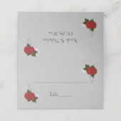 シンプルでエレガントなDecoのばら色の結婚式の座席表 プレイスカード (外部開封)