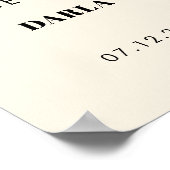 シンプルでエレガント、そしておしゃれな 前夜の歓迎 ポスター (角)