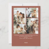 シンプルでエレガント、スタイリッシュ　５枚の写真でつづるクリスマスグリーティング シーズンカード (裏面)