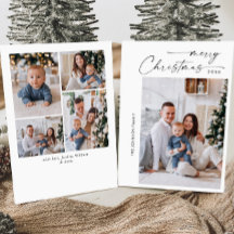 シンプルでエレガント、スタイリッシュ　５枚の写真でつづるクリスマスグリーティング