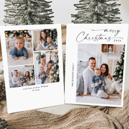シンプルでエレガント、スタイリッシュ　５枚の写真でつづるクリスマスグリーティング シーズンカード