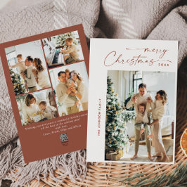 シンプルでエレガント、スタイリッシュ　５枚の写真でつづるクリスマスグリーティング シーズンカード