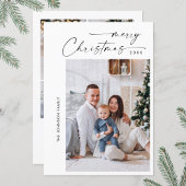 シンプルでエレガント、スタイリッシュ　５枚の写真でつづるクリスマスグリーティング シーズンカード