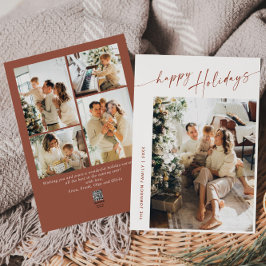 シンプルでエレガント、スタイリッシュ　５枚の写真でつづるクリスマスグリーティング シーズンカード