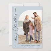 シンプルでエレガント、スタイリッシュ！ 2枚の写真で贈るクリスマス・グリーティング シーズンカード (正面)