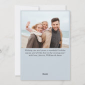 シンプルでエレガント、スタイリッシュ！ 2枚の写真で贈るクリスマス・グリーティング シーズンカード (裏面)