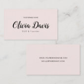 シンプルでエレガント 名刺 (正面/裏面)