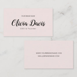 シンプルでエレガント 名刺