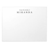 シンプルでエレガント 書きつけ用紙 ノートパッド (正面)