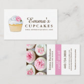 シンプルでカスタマイズ可能なカップケーキの名刺 名刺 (正面/裏面)