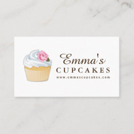 シンプルでカスタマイズ可能なカップケーキの名刺 名刺