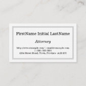 シンプルでカスタマイズ可能な弁護士名刺 名刺 (正面)