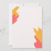 シンプルでカスタマイズ可能な飲みながら絵を描くパーティーの招待状 招待状 (裏面)