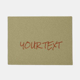 シンプルでカスタムな文字および色 ドアマット