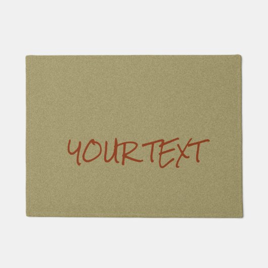 シンプルでカスタムな文字および色 ドアマット (正面)