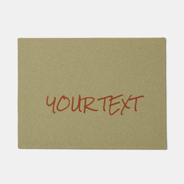 シンプルでカスタムな文字および色 ドアマット (正面)