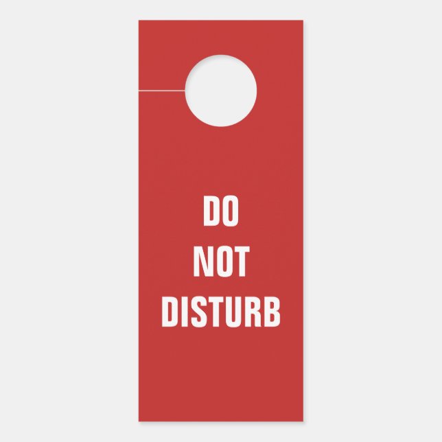 シンプルでカスタムな文字の二重側のドア・ハンガー ドアノブサイン (正面)