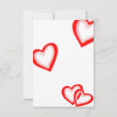 シンプルでカラフルなムースのテキストバレンタインカード (裏面)