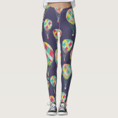 シンプルでカラフルな熱気は|のレギンスを風船のようにふくらませます レギンス (正面)