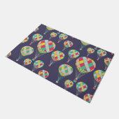 シンプルでカラフルな熱気は|の玄関マットを風船のようにふくらませます ドアマット (アングル)