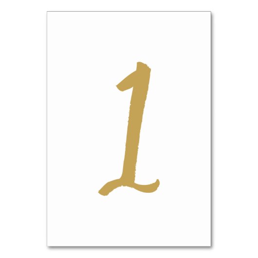 シンプルでシックなテーブル数金表1 テーブルナンバー (正面)