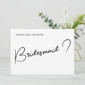 シンプルでスウィートなブライズメイド提案写真 招待状 (スタンド正面)