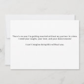 シンプルでスウィートなブライズメイド提案写真 招待状 (裏面)