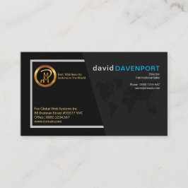 シンプルでスタイリッシュで絶妙な専門の創設者CEO 名刺