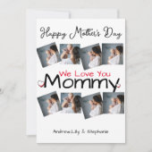 シンプルでスタイリッシュ | 母の日プレゼント フォトコラージュ シーズンカード (正面)