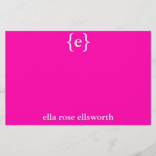 シンプルでパーソナライズな静止した 便箋