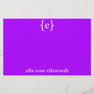 シンプルでパーソナライズな静止した 便箋