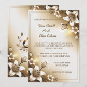 シンプルでミニマルなオーダーメイドのウェディング招待状 招待状 (正面/裏面)