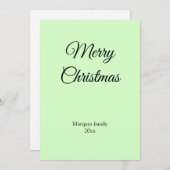 シンプルでミニマルなデザインのクリスマスカード - お好きなテキストを追加 (正面/裏面)