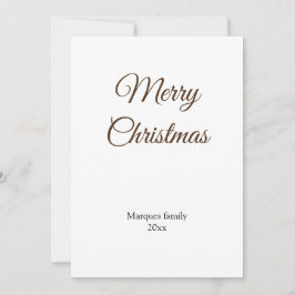 シンプルでミニマルなデザインのクリスマスカード - お好きなテキストを追加