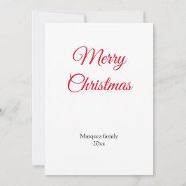 シンプルでミニマルなデザインのクリスマスカード - お好きなテキストを追加