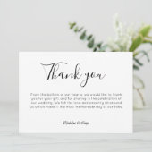 シンプルでミニマルなフラットな感謝カード サンキューカード (スタンド正面)