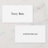 シンプルでミニマルな中心の前部および背部パン・アメリカン航空 名刺 (正面/裏面)