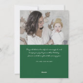 シンプルでミニマルな清潔な写真のホリデーカード シーズンカード (裏面)