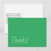 シンプルでミニマルな「ありがとう」ポストカード ポストカード (正面/裏面)