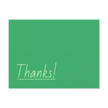 シンプルでミニマルな「ありがとう」ポストカード
